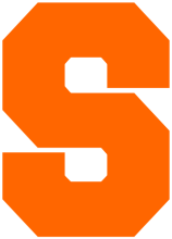 Orange collegiate font "S" on either White or Black background