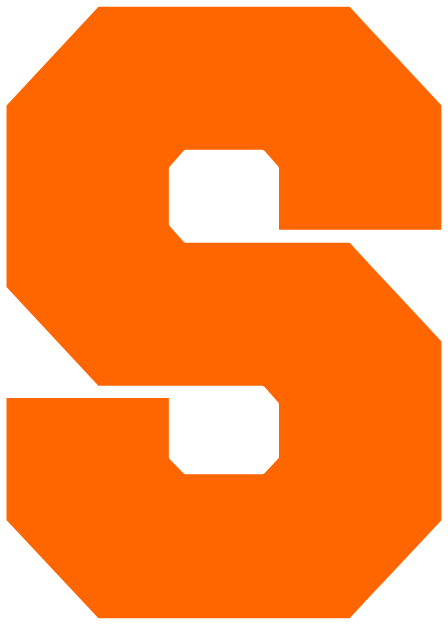 Orange collegiate font "S" on either White or Black background